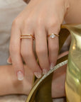 Dainty Cubic Zirconia Pinky Ring