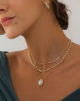 Gold Mother-of-Pearl-Necklace