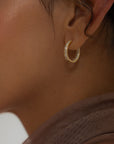 Pavé Hoop Earrings
