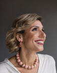 Big Beads Blush Nude Gold Collar