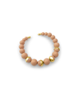 Big Beads Blush Nude Gold Collar