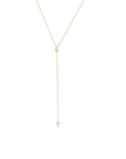 Bright Cross Lariat Necklace