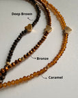 Crystal Choker with Heart Charm