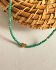 Crystal Choker with Heart Charm
