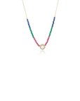 Crystal Necklace with Mother-of-Pearl Pendant