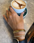 Double Bracelet with Pearl