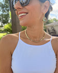 Gold Flat Snake Necklace