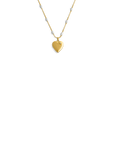 Gold Heart Locket Necklace