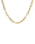 Gold Paperclip Chain Necklace