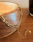 Gold Paperclip Chain Necklace