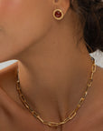 Gold Paperclip Chain Necklace