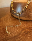 Gold Paperclip Chain Necklace