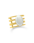 Gold Pearl Cuff Bracelet
