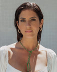 Gold Twisted Hoop Earring