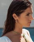 Gold Twisted Hoop Earring