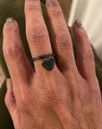 Midnight Heart Ring