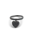 Midnight Heart Ring