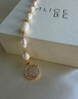 Natural Pearl Bracelet with Pendant