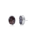 Organic Amethyst Drusa Earrings