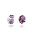 Organic Amethyst Drusa Earrings
