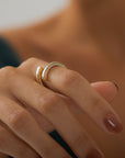 Sparkling Open Zirconia Ring