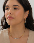 Tri-tones Hoop Earrings