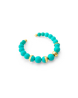 Big Beads Turquoise Gold Collar