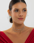 Zirconia Moon Necklace