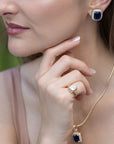 Clear Cubic Zirconia Adjustable Pinky Ring