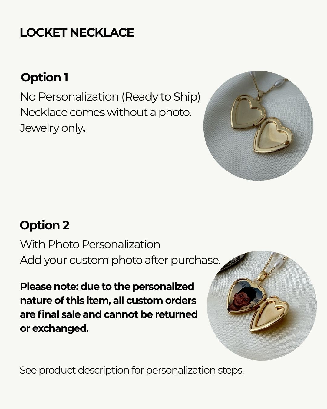Gold Heart Locket Necklace