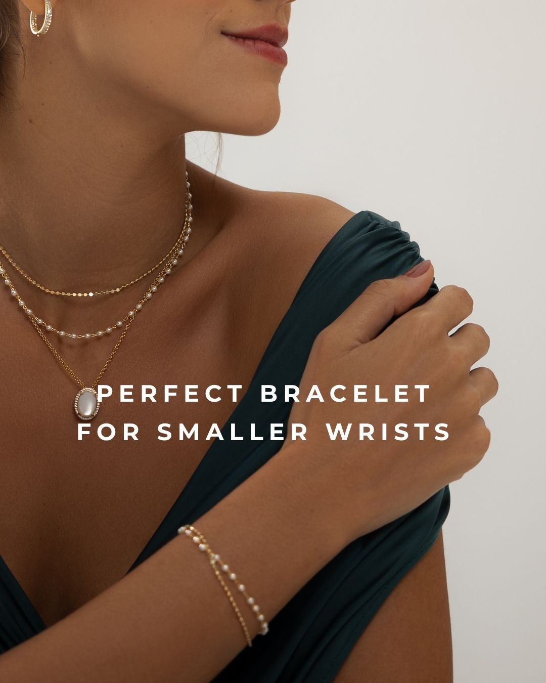 Double Bracelet with Pearl