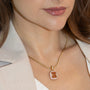 Radiant Halo Pendant Necklace