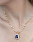 Radiant Halo Pendant Necklace
