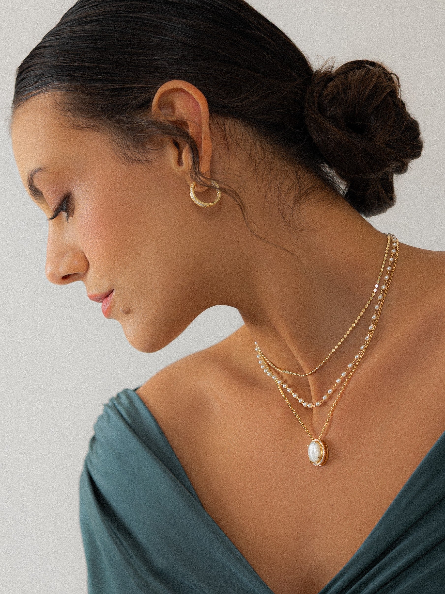 Pavé Hoop Earrings