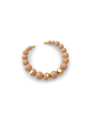 Big Beads Blush Nude Gold Collar