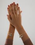 Bracelet with Stone Charms