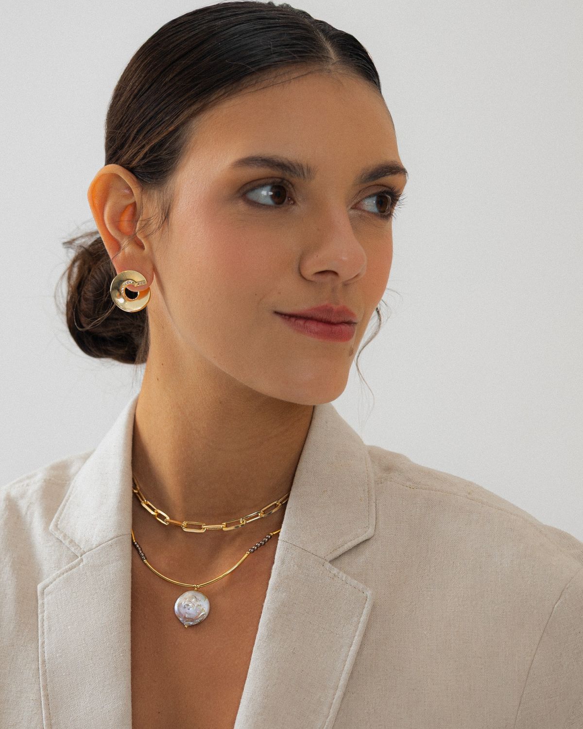 Brown Baroque Pearl Necklace
