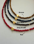 Crystal Choker with Heart Charm