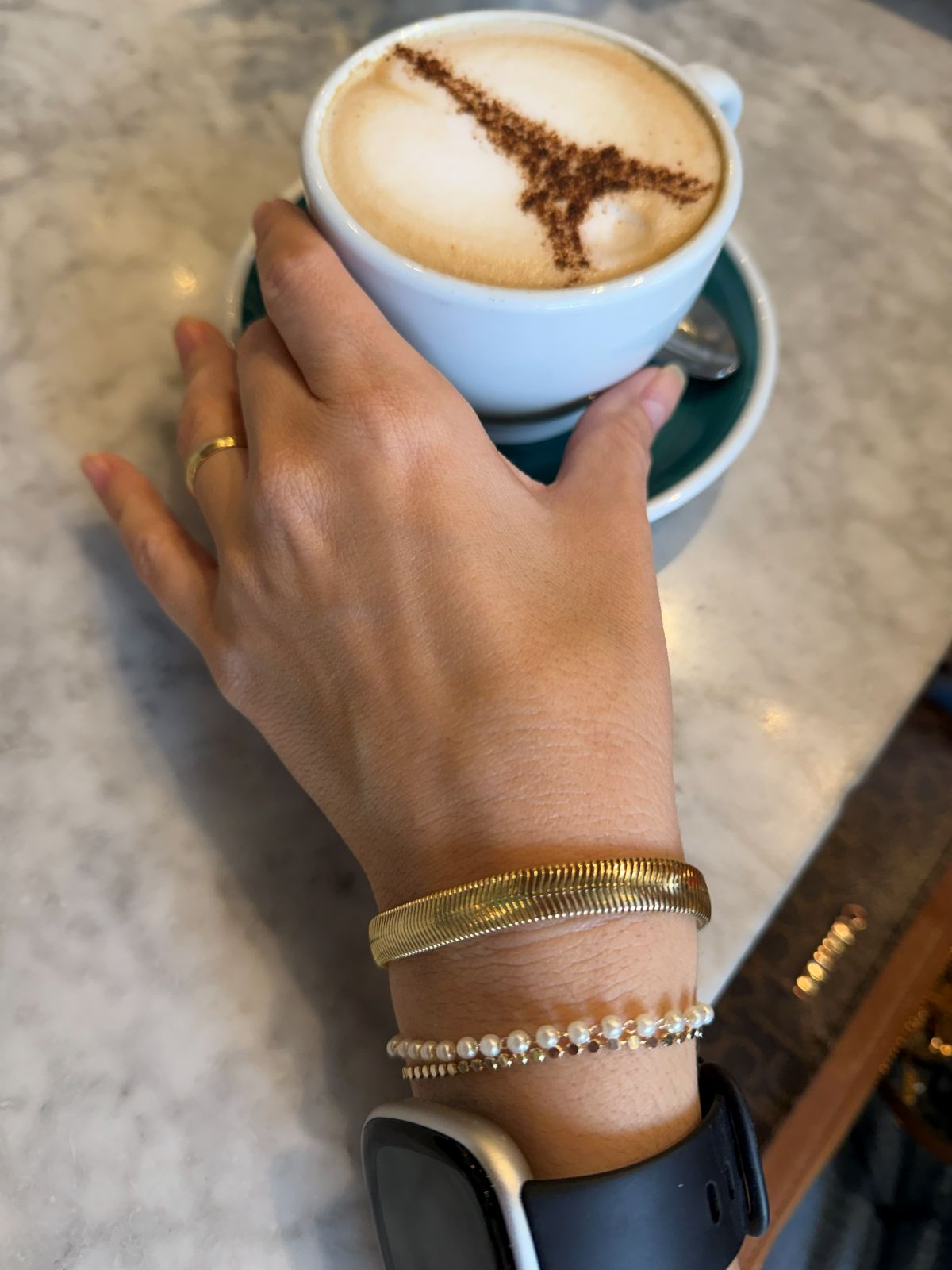 Gold Flat Snake Chain Bracelet