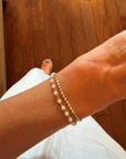 Double Bracelet with Pearl