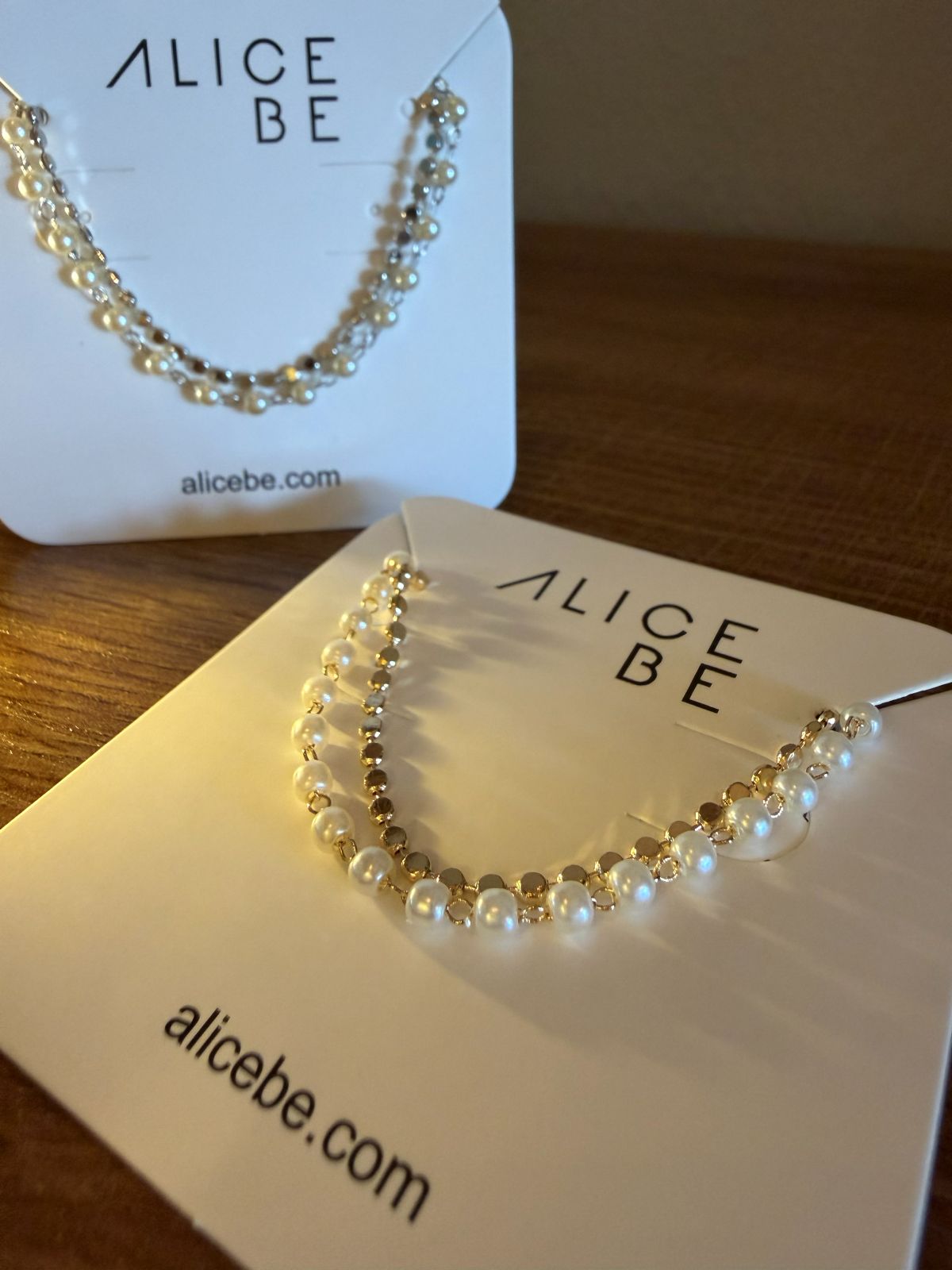 Double Bracelet with Pearl