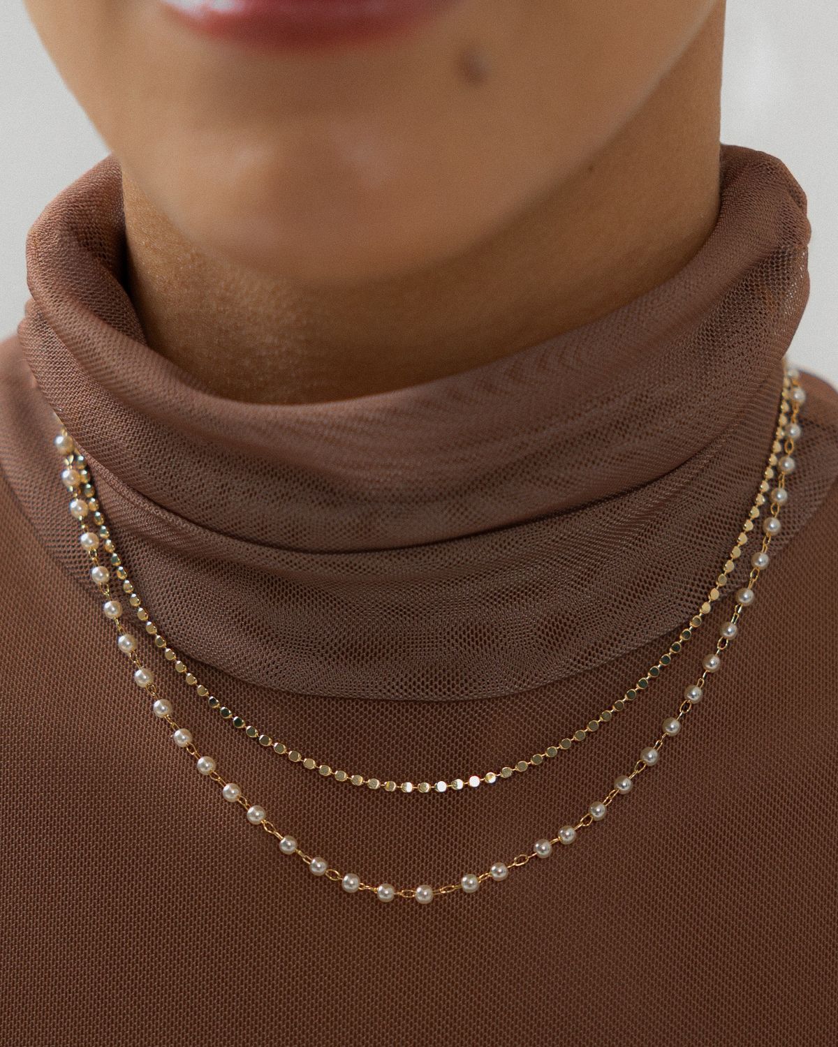 Double Choker with Pearls
