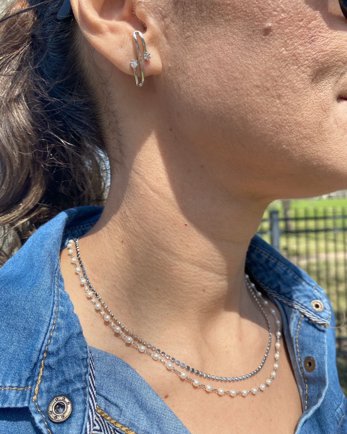 Double Choker with Pearls