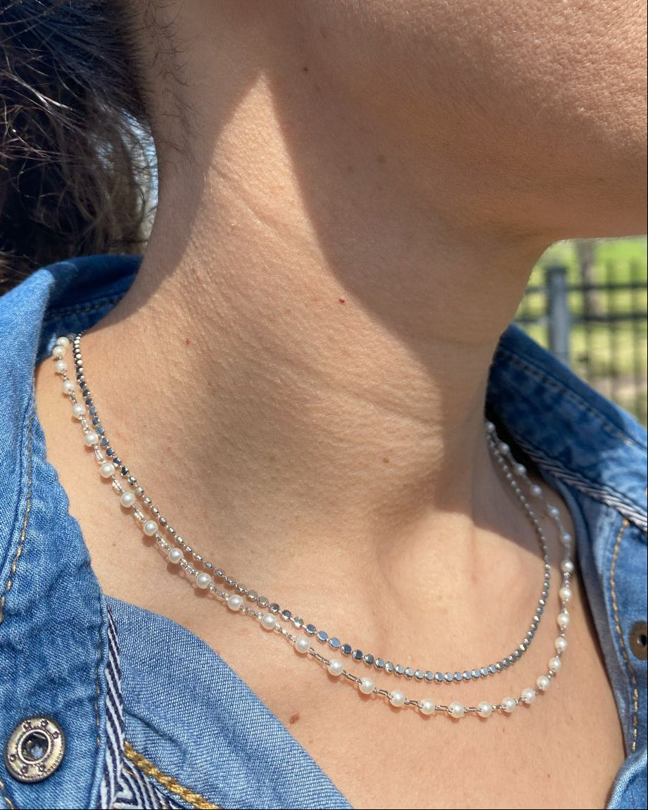Double Choker with Pearls