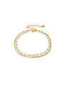 Double Bracelet with Pearl