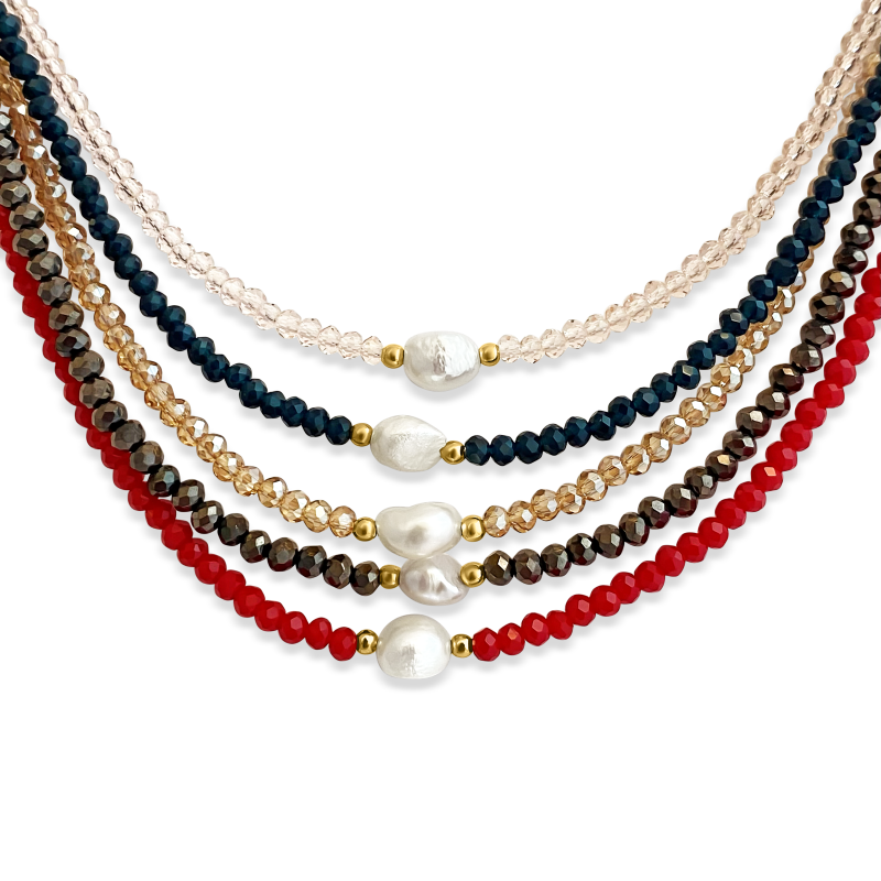 Fresh Pearl Crystal Choker