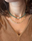 Fresh Pearl Crystal Choker