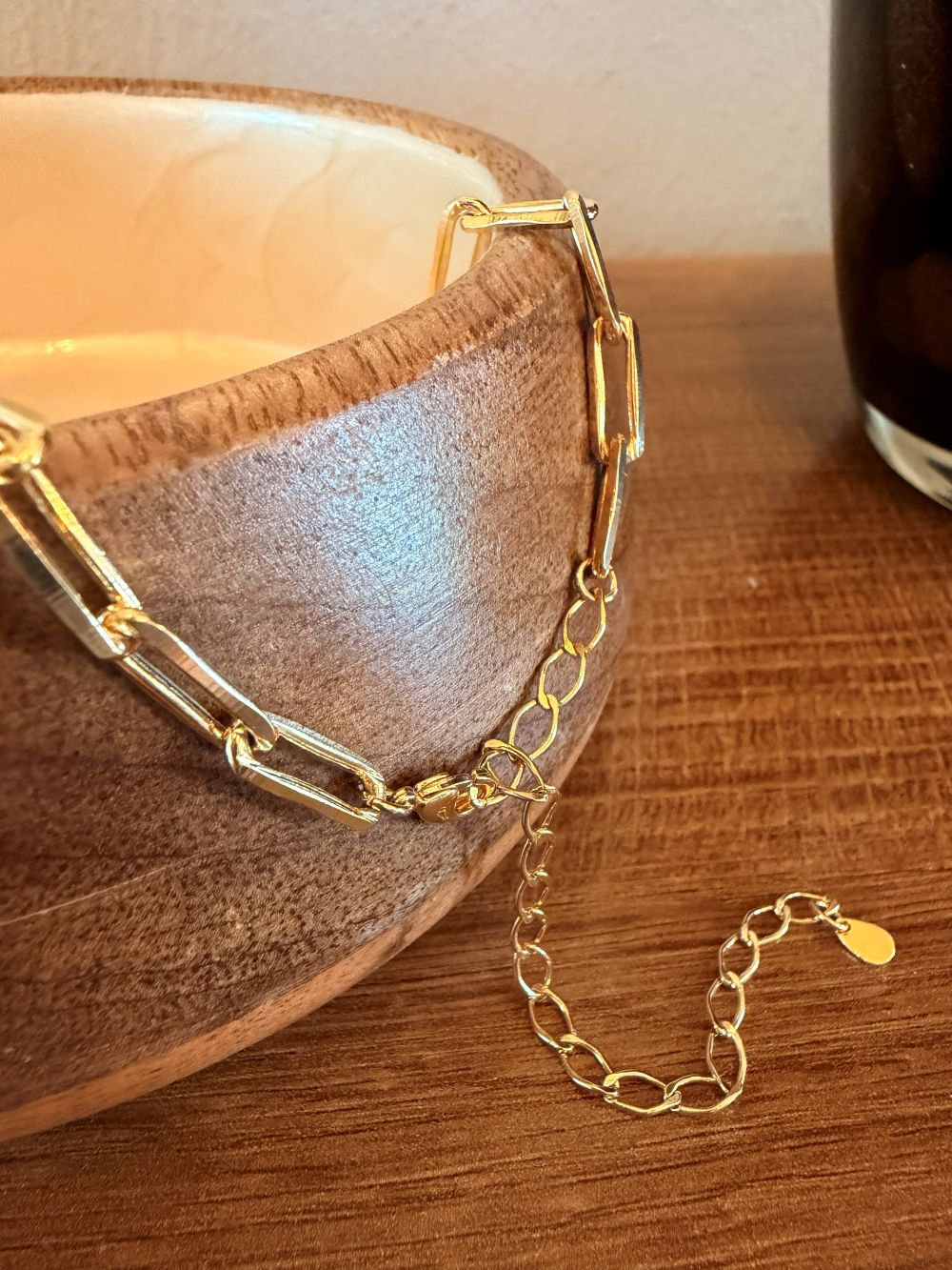 Gold Paperclip Chain Necklace