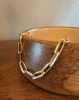 Gold Paperclip Chain Necklace