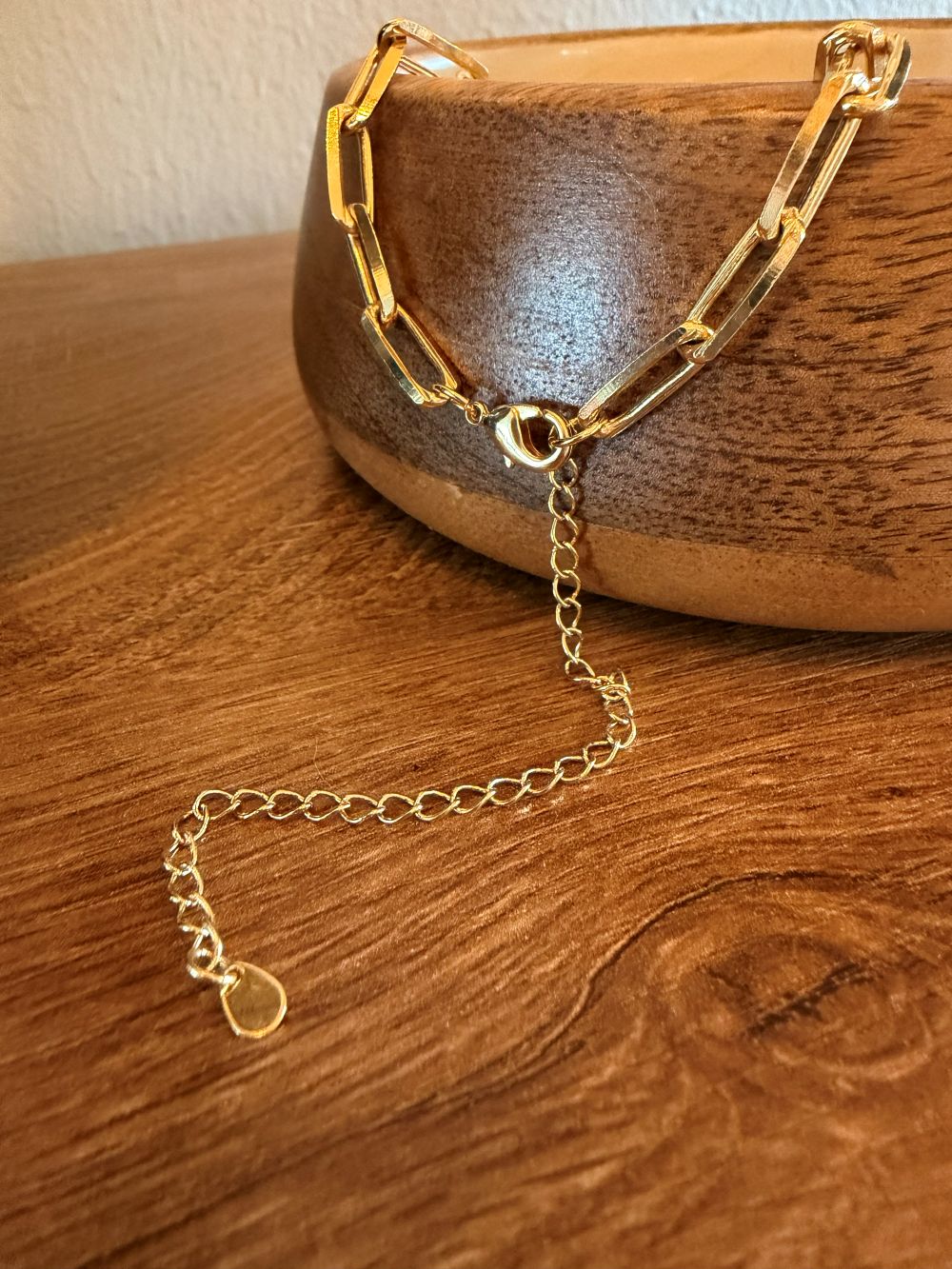 Gold Paperclip Chain Necklace